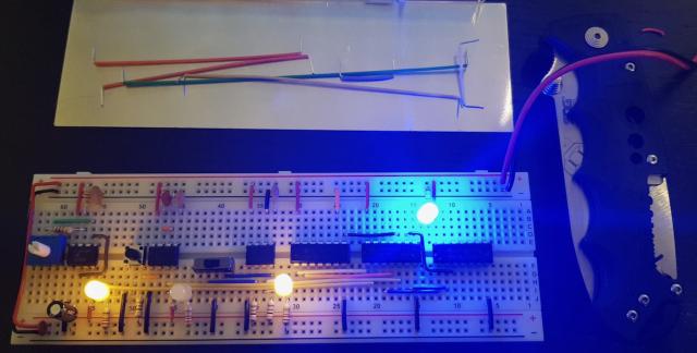 Now with a resistor for the blue LED