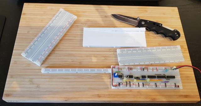 The breadboard on a bread board