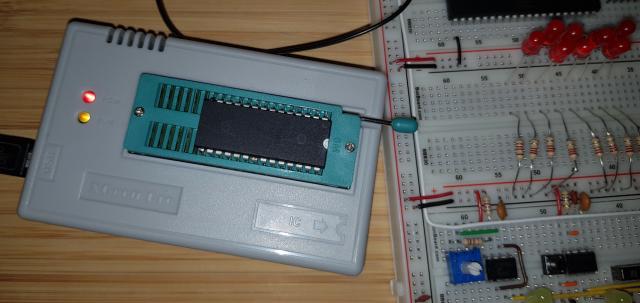 Write the program into the EEPROM