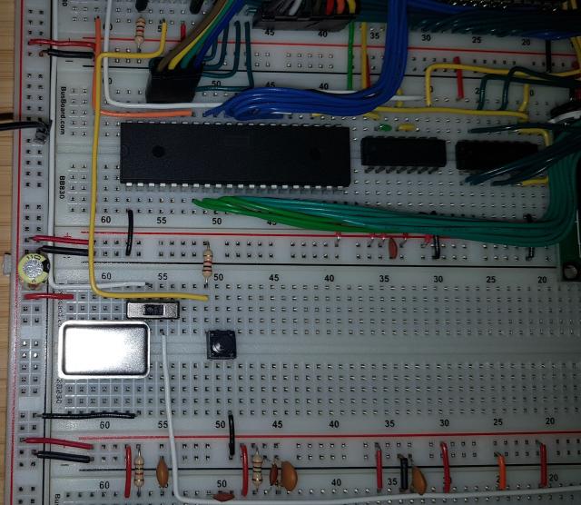 Button connected to IRQ pin